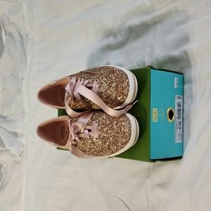 Rose Gold Keds for Kate Spade Shoes, Size 6